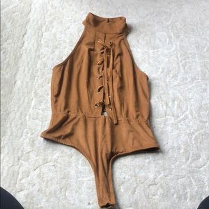 Tan bodysuit